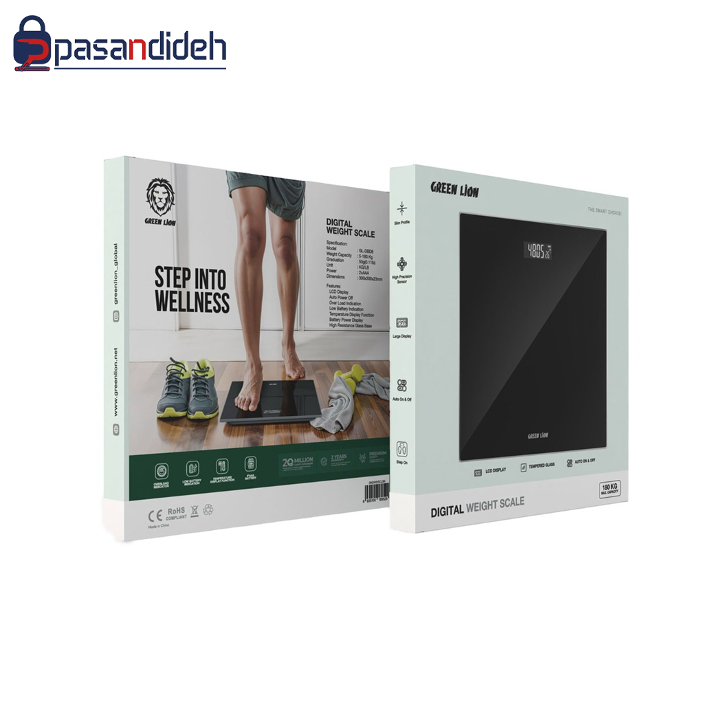ترازوی دیجیتالی گرین لاین مدل Green lion GNDWEISCLBK
