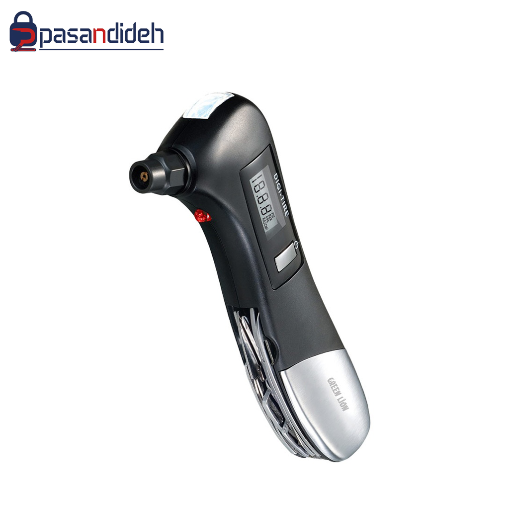 فشارسنج دیجیتال لاستیک خودرو گرین لاین Green Lion DIGITAL tire pressure