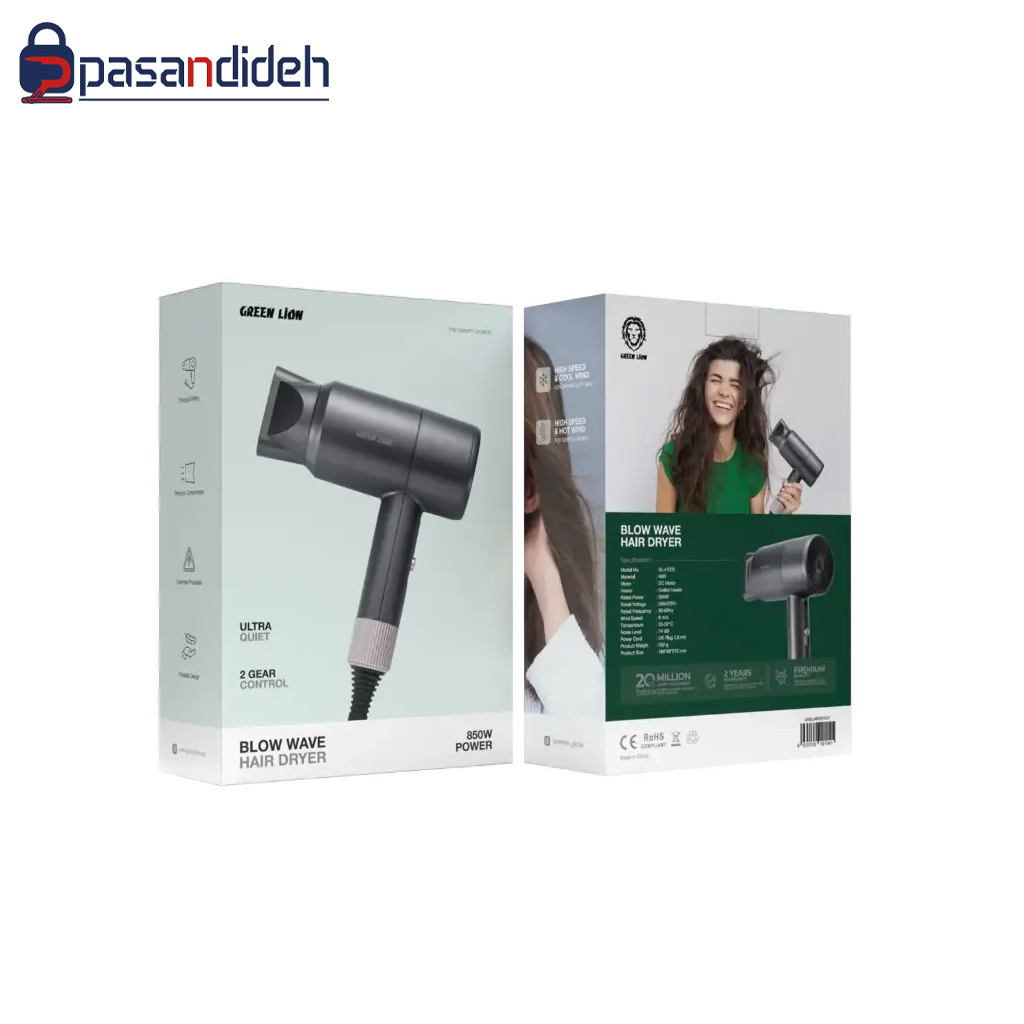 سشوار برقی گرین لاین مدل Green lion BLOW WAVE 850W