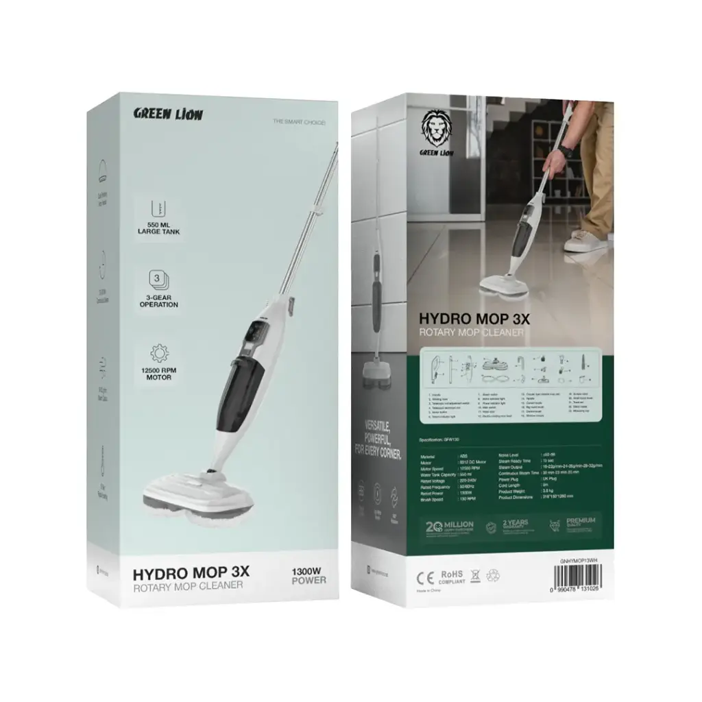 تی بخارشوی گرین لاین مدل Green lion Hydro Mop 3X - تصویر 2