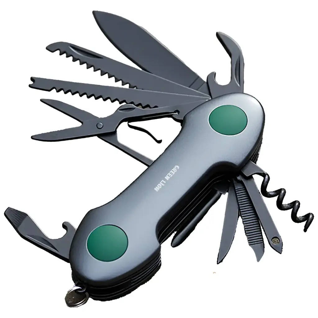 ابزار چند کاره گرین لاین مدلGreen Lion 14-In-1 Multi Tool Key Chain Knife
