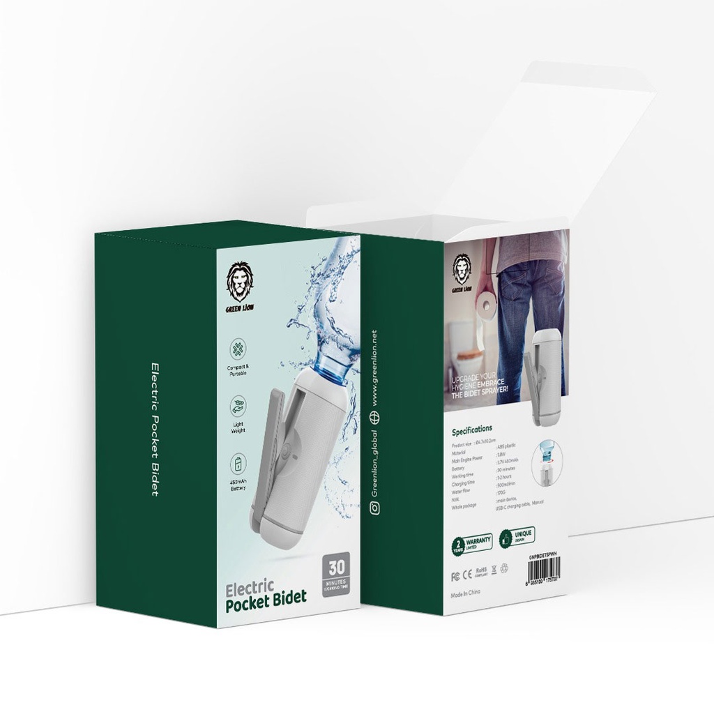 خودشور جیبی گرین لاین Green Lion Electric Pocket Bidet - تصویر 2
