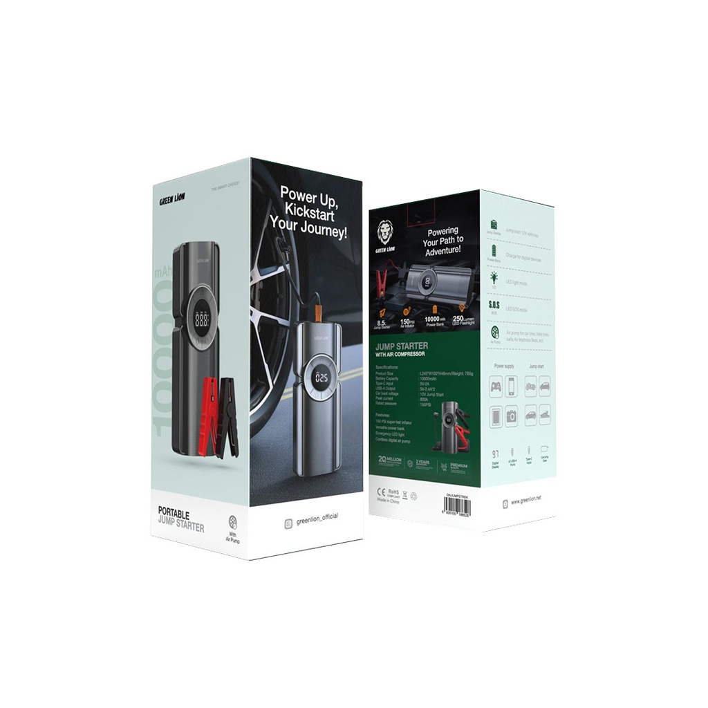 جامپ استارت قابل حمل گرین لاین Green Lion Portable Jump Starter