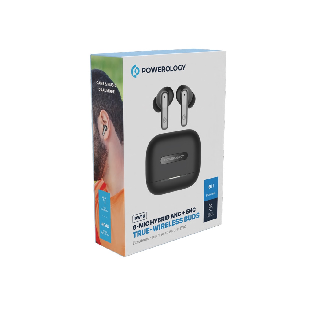 هندزفری هابرید پاورولوژی Powerology 6 Mic Hybrid ANC + ENC - تصویر 5