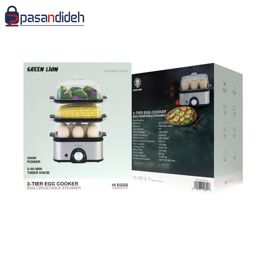 تخم مرغ آبپزکن گرین لاین مدل Green lion GL-EC33