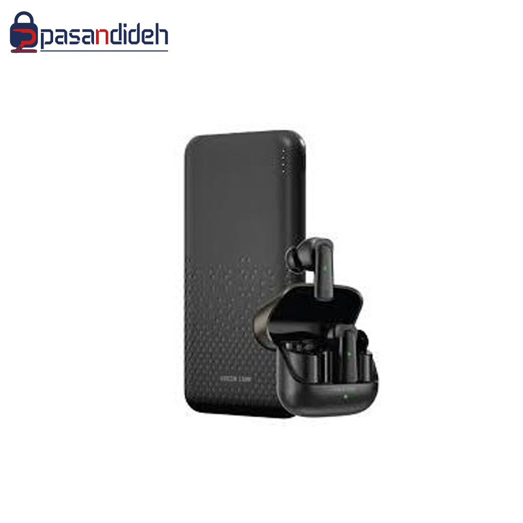 پاوربانک 10k گرین لاین مدل Green lion ROME EARBUDS