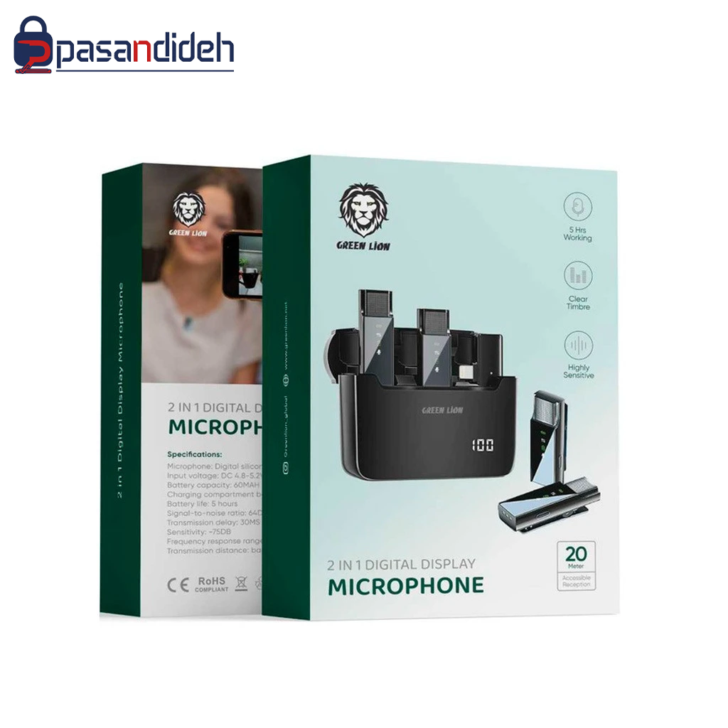 میکروفون یقه ای گرین لاین مدل Green lion ADAPTIVE 4 IN 1